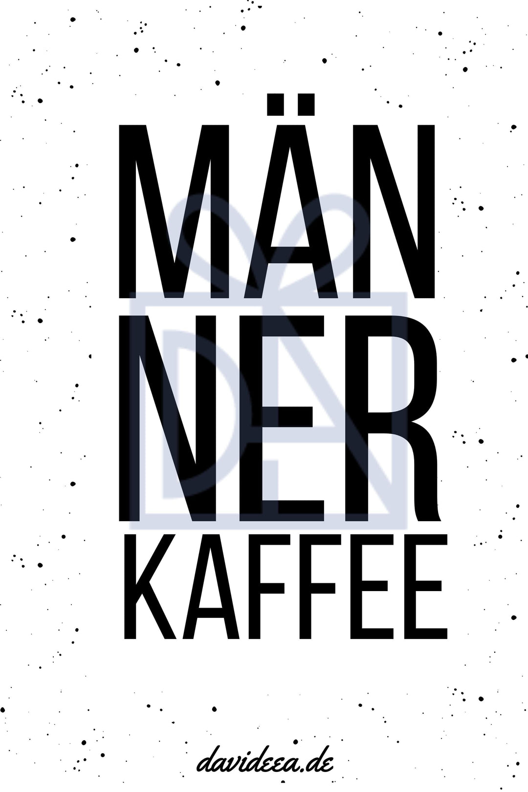 MÄNNERKAFFEE Etikett Davideea