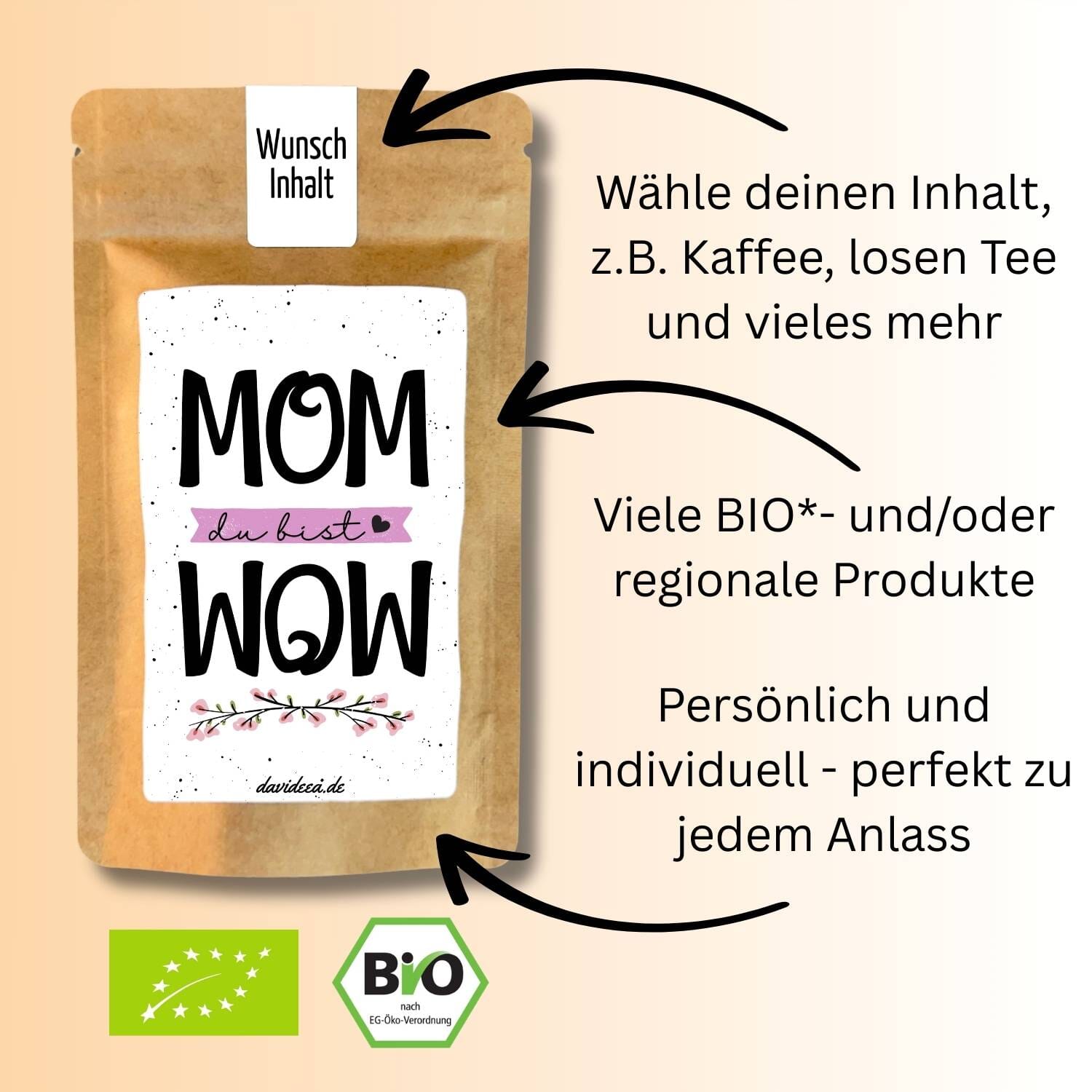 MOM du bist WOW Tütchen Mein Shop 