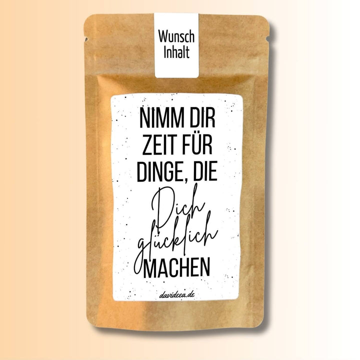 Nimm dir Zeit für dinge die Dich glücklich machen Tütchen Mein Shop 