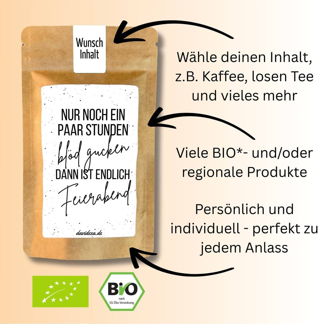 Nur noch ein paar Stunden blöd gucken Tütchen Mein Shop