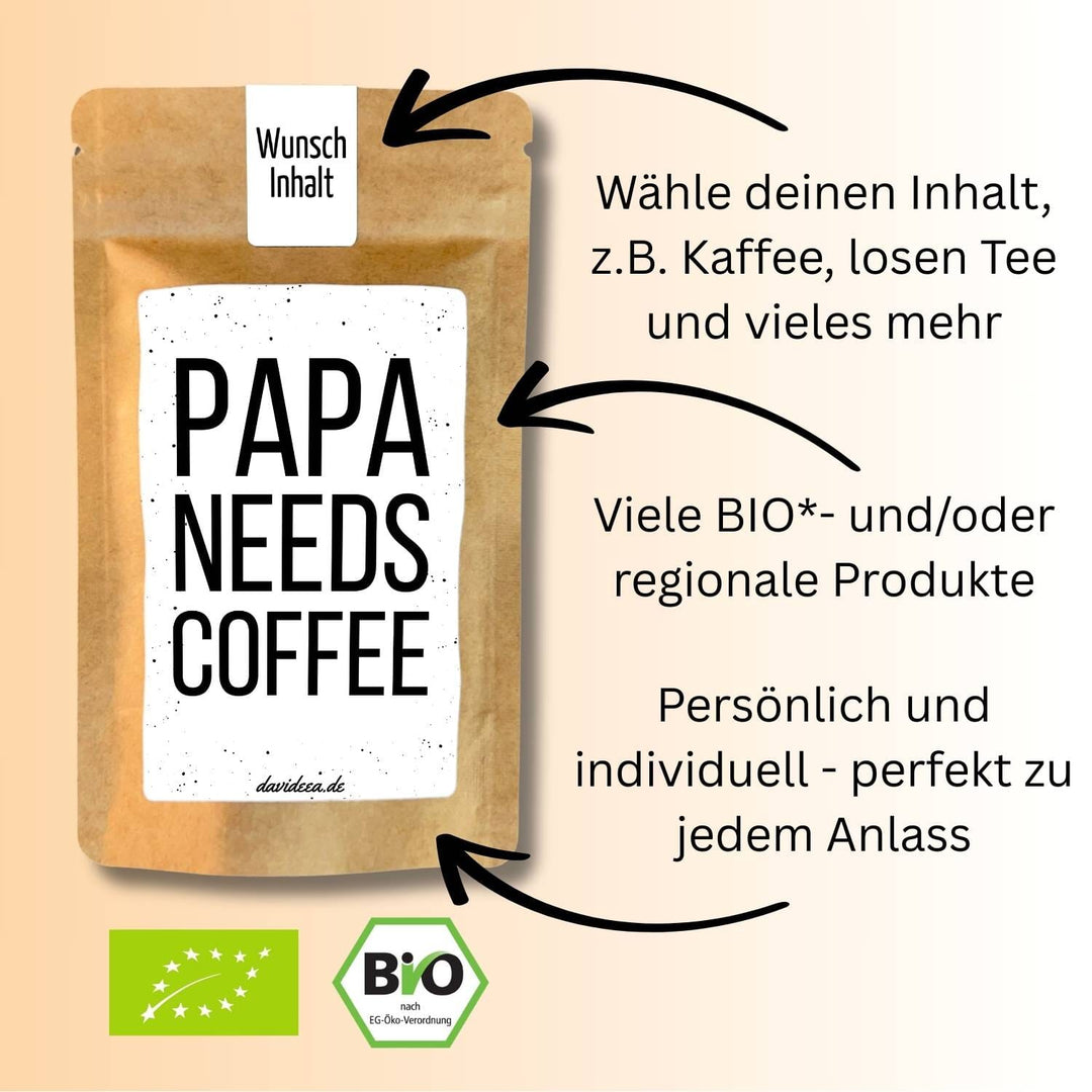 Papa needs Coffee Tütchen Mein Shop