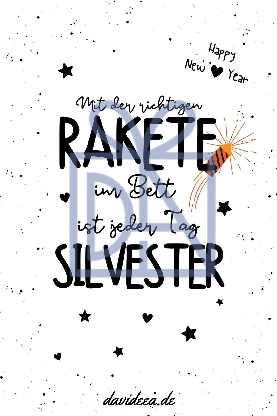 Rakete im Bett Etikett Davideea