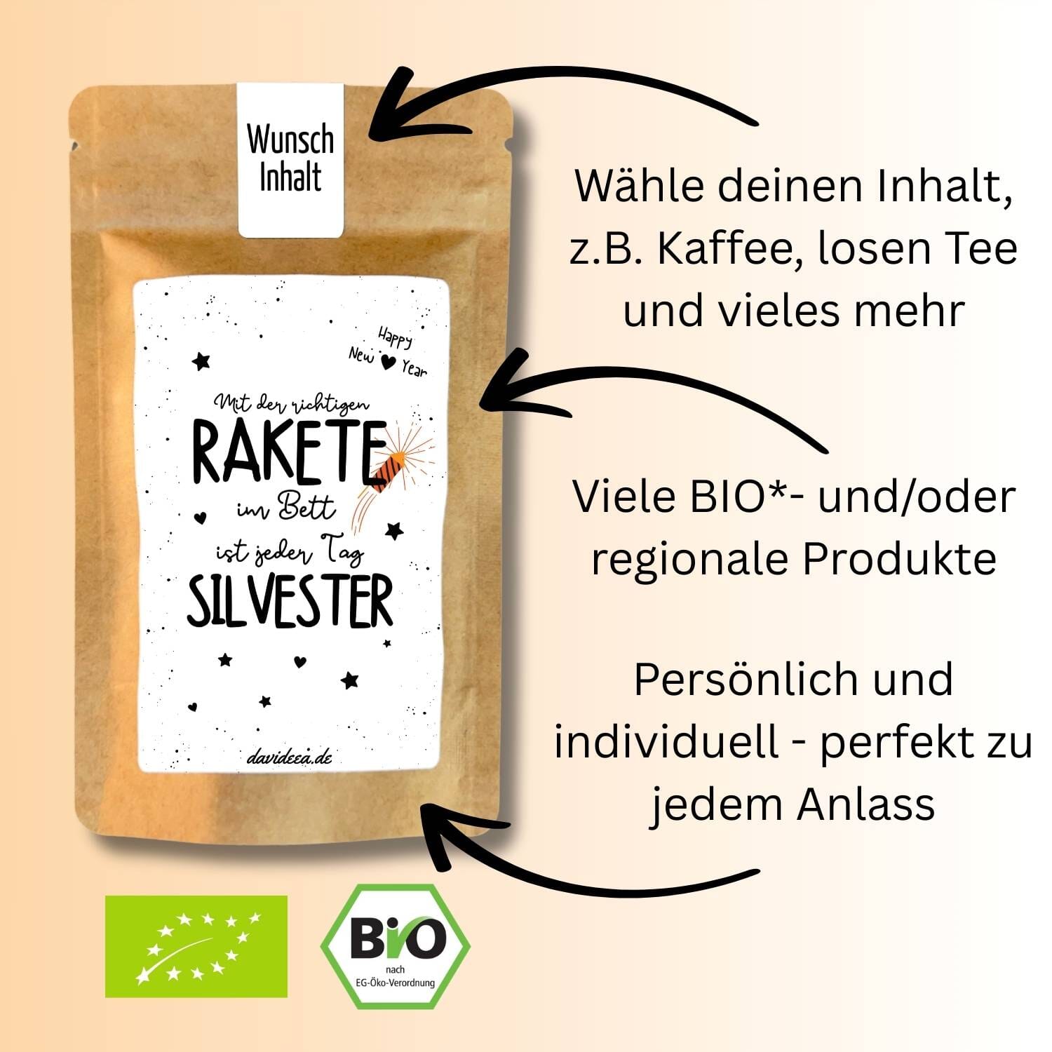 Rakete im Bett Tütchen Mein Shop 