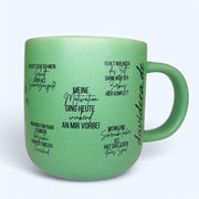 Rustikale Wortwitz-Tasse (hellgrün) Davideea 