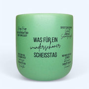 Rustikale Wortwitz-Tasse (hellgrün) Davideea 