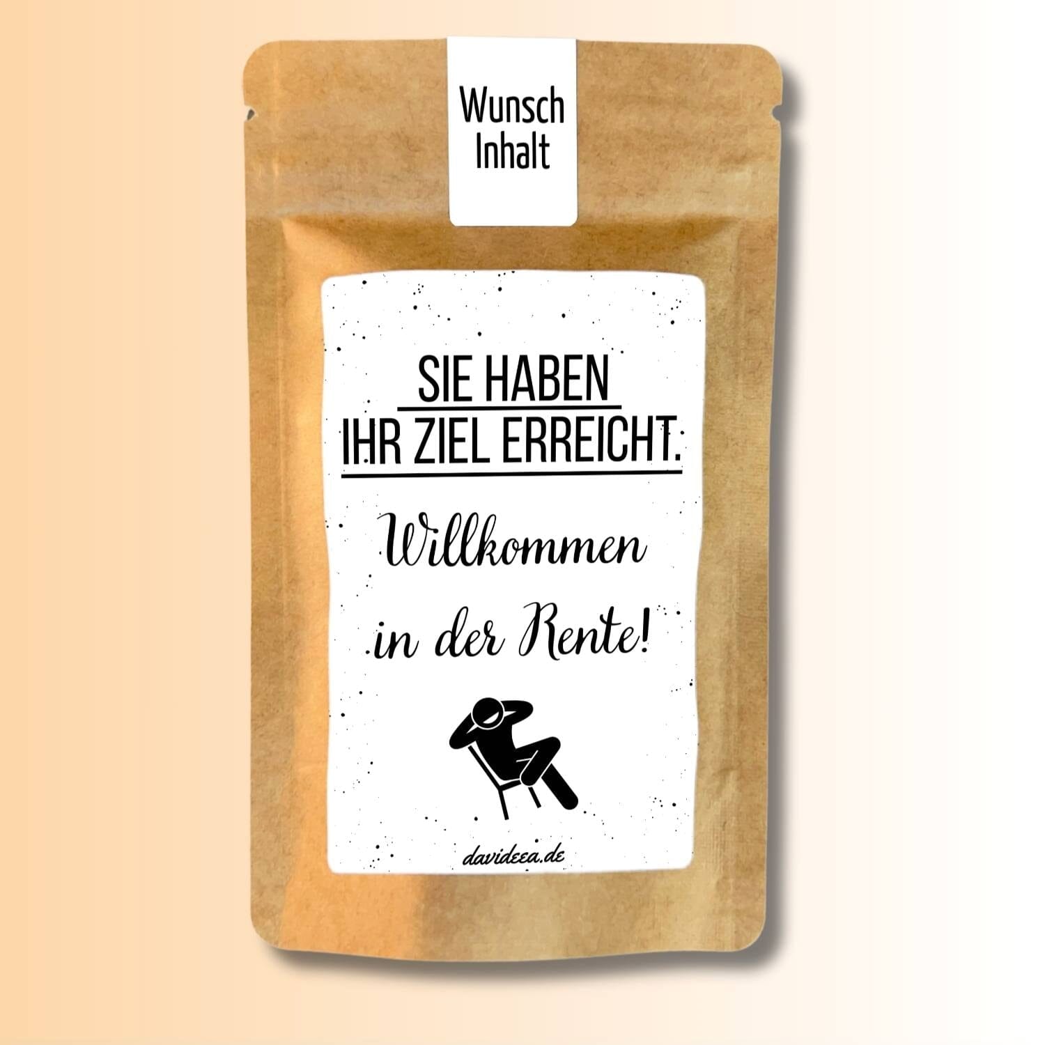 Sie haben ihr Ziel erreicht - Herzlich Willkommen in der Rente! Tütchen Mein Shop 