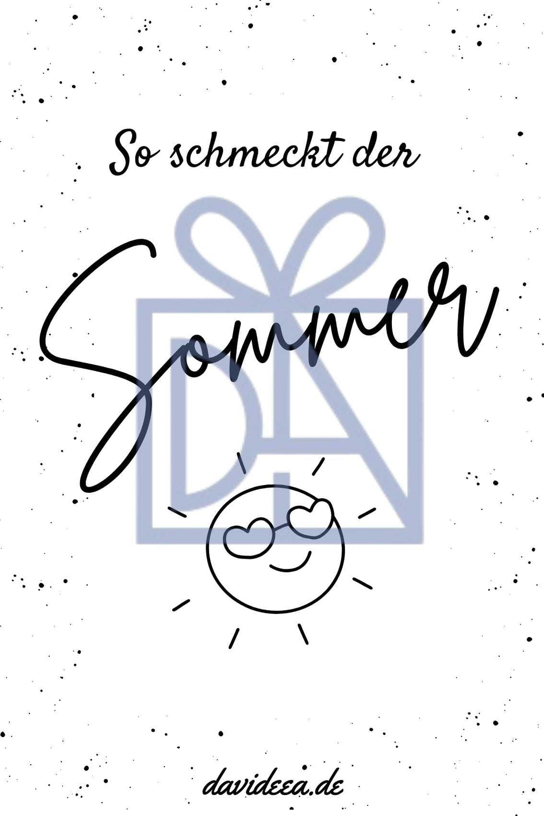 So schmeckt der Sommer Etikett Davideea