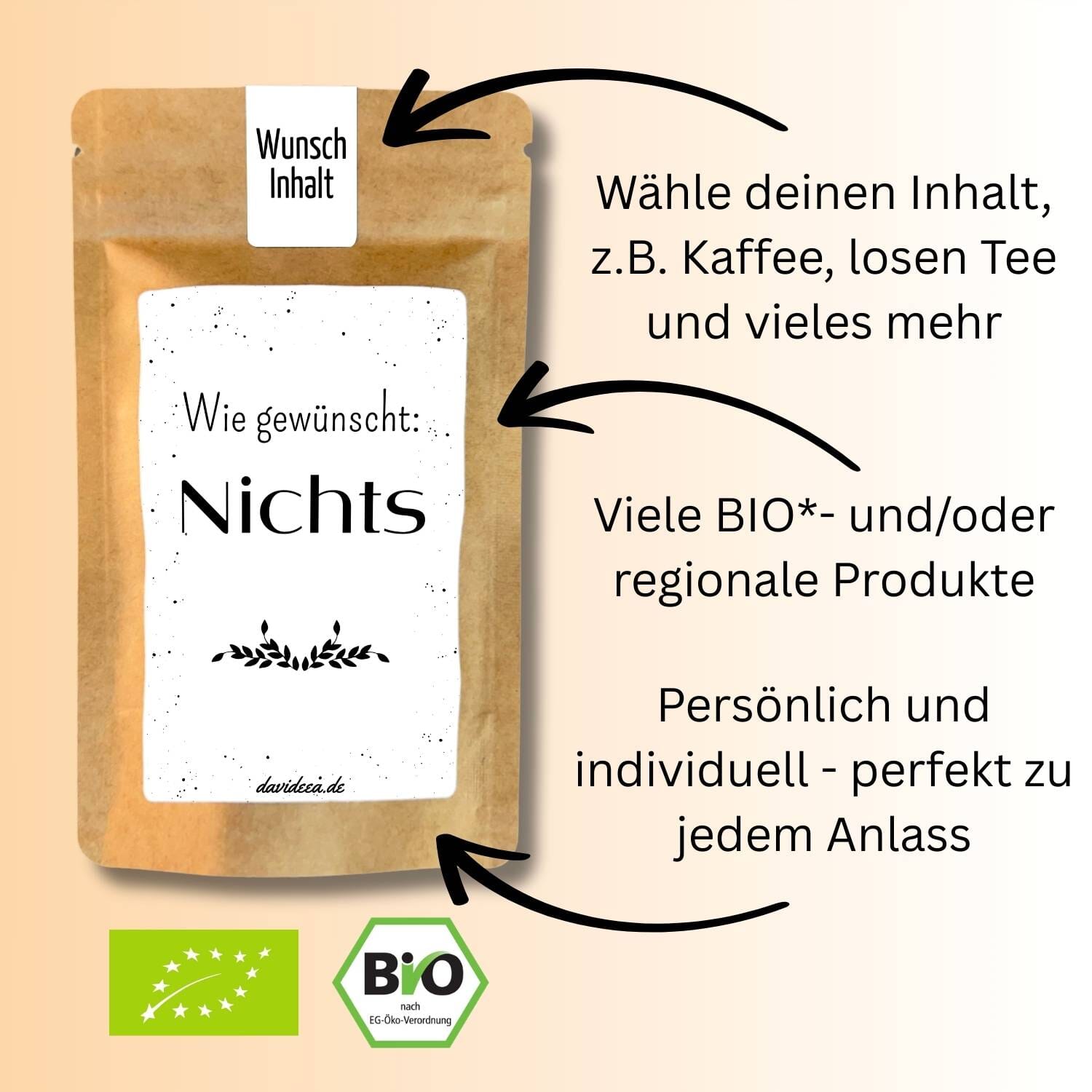 Wie gewünscht Nichts Tütchen Mein Shop 